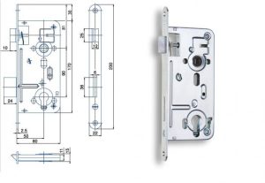 Zámek zadl 24026 P-L FAB BZn