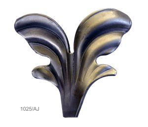 Lístek kovaný L 70x 70x 2.0mm