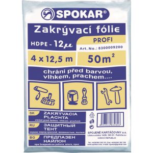 Folie zakrývací  4x12,5 12my