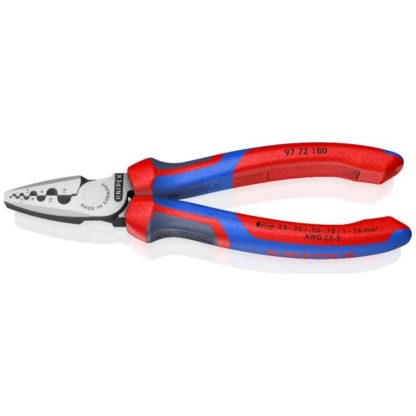 Kleště na kabelové koncovky 180mm Knipex
